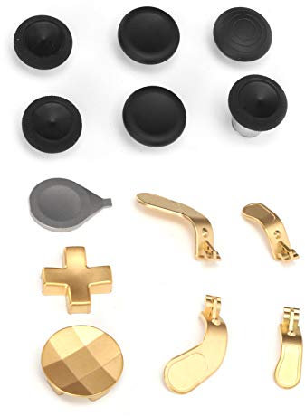 Tbest Series X Controller Elite 2 Gamepad Swap Joysticks Paletas Reemplazo de Accesorios para One Elite Series 2 Controllergolden (Oro)