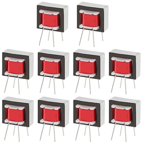 AEDIKO 10pcs EI-14 Audio Transformer High Efficiency Audio Isolation Transformers 1:1 600:600 Ohm for Voltage Amplification and Power Output