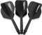 CyeeLife Dartschäfte und Dart Flights aus einem Stück Dartpfeile Zubehör Dart shafts und Flights,Dart zubehör,3er-Set (Schwarz-2BA)