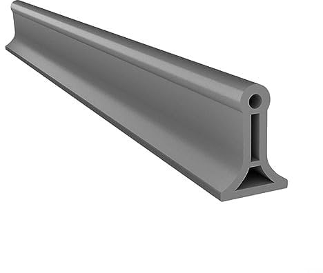 ARMYJY 1M Silicone Shower Water Barrier,Wet Room Floor Water Barrier,Shower Tray Sealing Strip,Bathroom Bath Edging Seal Grey