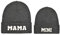 2PCS Eltern-Kind-Mütze Mama und Mini Hüte Mutter Tochter/Sohn Passende Mütze Winter Warme Strickmütze Beanie Cap, Dark Gery, Einheitsgröße
