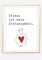 Din A4 Kunstdruck ohne Rahmen - Spruch: Stress ist kein Statussymbol - Motivation Selbstliebe Liebe - Self Love - Typographie Bild Poster