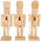 BESPORTBLE 3-Piece Christmas Nutcracker Set - Unfinished Wooden Nutcracker Soldier Figures for DIY Xmas Decor, 4.68in