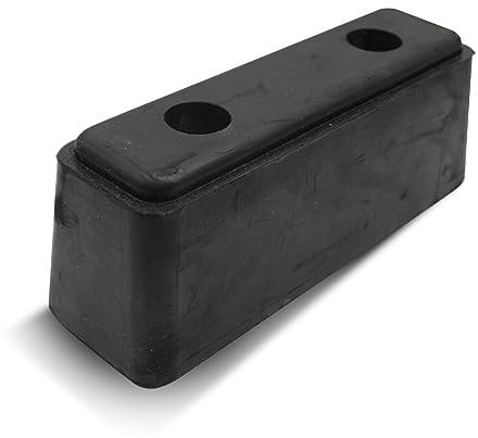 DOJA Barcelona | Tampone in Gomma per Camion | 2 Pz | Cunei Frenanti per Roulotte | 345x98x103mm | Gomma | Accessori Camion | per Rimorchio, Caravan, Fermaruota, Garage, Parcheggio