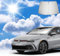 Coleya Parasol para Coche Compatible con VW Golf 8 8.5 2020-2025, Parasol para Parabrisas Delantero de Coche, Accesorios VW Golf 8 8.5 Protección Solar, Protección UV, Plegable