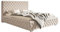 Emporius Doppelbett Chesterfield 200x200 cm Adonis - Polsterbett mit Bettkasten, Lattenrost, Samtstoff, Glamour Stil - Beige (Amor Velvet 4304)