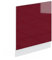 Vicco Frontblende R-Line, Geschirrspüler Fronttür, Rot/Weiß, 60 cm ohne Arbeitsplatte