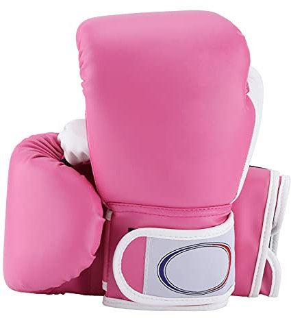 Hapivida 1 Paio di Guanti da Boxe per Bambini, Muay Thai, Guanti da Allenamento per Bambini di età Compresa tra 2 E 11 Anni, per Bambini, Ragazzi e Ragazze, Principianti Junior(Rosa)