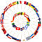 AhfuLife 100 Stück Eurovision Europäische Zahnstocher Flaggen, Eurovision Deko Fahne Klein Zahnstocher für EM Eurovision Song Contest Olympische Cupcake Topper Toothpick Cocktail 2025 Party Pub Deko