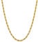 Supcare Rope Chain for Men, 3mm Gold-Plated Twist Rope Chain in 316L SS, Hand Polished and Maintenance Free, 26 Men's Necklaces with Gift Box, Unisex Gift (Gold/Silver/Black)