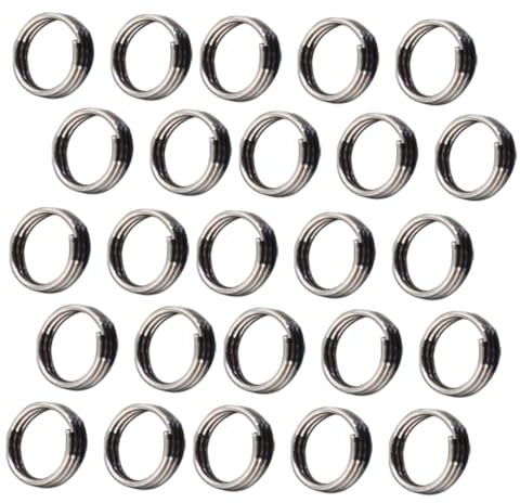 OSOLADY 100stücke Metall O-Ringe Flugringe Wellenringe o Form Ringe Zubehör Für Schäfte Schutzring Nachfügewerkzeug Polringe