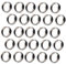 OSOLADY 100stücke Dart Ringe Metall Flight O-Ringe Stabiler Schutzring Für Dart-Schaft Vielseitiges Zubehör Für Präzise Würfe Und Verlängerte Haltbarkeit