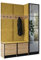 KIER FURNITURE Flurgarderobe Modern - Garderobenschrank mit Sitzbank, Haken und Schuhschrank - Flur Möbel Geräumig und Stilvoll - BxHxT 159,6x205x39cm - Craft Eiche + Gelb