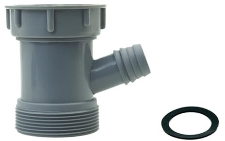 Fregadero de cocina, tubo de desagüe en Y, adaptador con conector de colador y lavavajillas en actualizaciones para fregadero de cocina