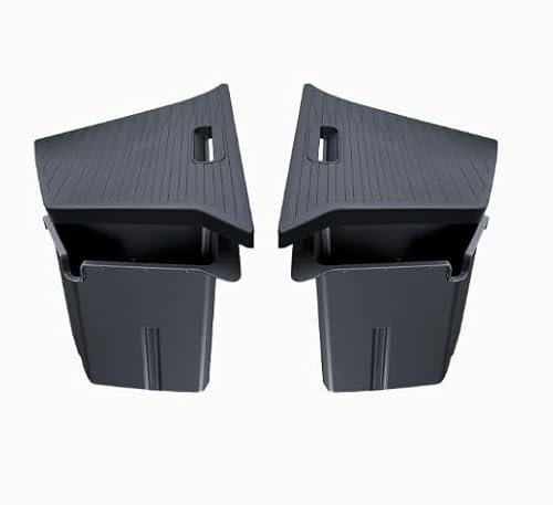 FITEV Trunk Storage Bin for Tesla Model Y Rear Trunk Organizer Corner Storage Box Trunk Side Storage Packets for Tesla Model Y 5 Seater(for 2025 New Model Y Juniper) 2 tpe buckets with lids