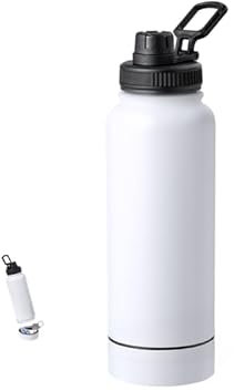 Botella Térmica Personalizable, 1L, Impresión UV, Con Espacio de Almacenamento, Alta Durabilidad (Solo Frente)