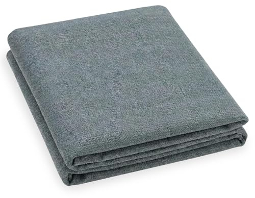 GEEZY Breathable Camping Floor Mat Awning Carpet - 250x300cm Grey Tent Groundsheet for Caravan, Motorhome & Gazebo - 140gsm UV Stabilised, Easy Clean Outdoor Rug with 4 Pegs Included