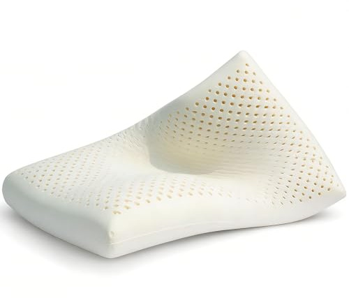 Naturlatex Kissen Flaches Kopfkissen, Latex Pillow Orthopädisches Nackenstützkissen, Dünnes Latex-Kissen, Ultra Flaches Kissen Für Bauch- Rücken- Und Seitenschläfer