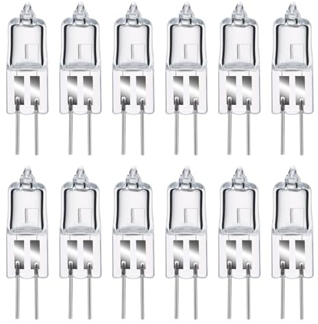 Comyan G4 Halogenlampen, 12V 20W Halogen Stiftsockellampe Warmweiß 2800K, G4 Kapselglühlampen Dimmbar für Innenbeleuchtung, 12 Stück