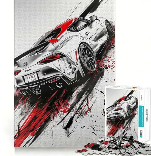 Red Samurai Supra Schwieriges Puzzle für Erwachsene, 1000 Teile, Intellektuelles Spielzeug, Gemütliche Zeit, Hochwertige Verarbeitung, (38x26cm)