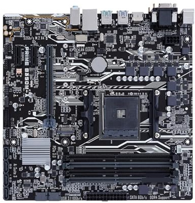 1s Tested Socket AM4 Motherboard For B350M-A 7th Gen A-Series I-E 3.0 Mainboard DDR4 64GB B350 M2 Micro