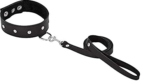 Sportsheets - Ledere Leine und Halsband, Schwarz, 1 Stück