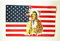 AZ FLAG - Flagge Usa Mit Indianer - 150x90 cm - Vereinigten Staaten Von Amerika Fahne 100% Polyester mit Messing-Ösen - 110g