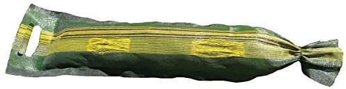 Folienkönig 10 Stück Silosäcke 25cm x 100cm mit Tragegriffen und Zurrband Sandsack Silosack, Monofilgewebe