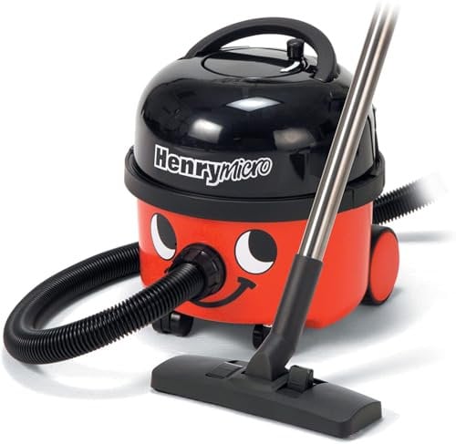 NUMATIC Henry Micro Vacuum Cleaner, 580 Watt, Red/Black