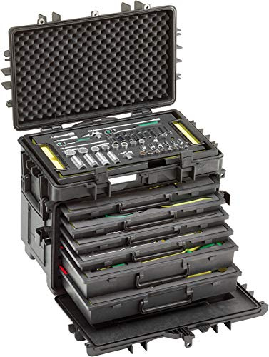 STAHLWILLE Nr. 13224a WT/TS Werkzeugsortiment für Flugzeuge (AOG-Kit) im Trolley aus Polypropylen. extrem robust, 7 Werkzeugeinlagen 154tlg.