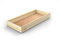Nodax Under Bed Storage Drawers – Organizer Box for Bed Frames, Bedroom Furniture for Clothes & Blankets, Solid Wooden Underbed Storage Drawers with Grooves, Strong & Durable | (Pine) 98cm