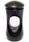 Afterglow Stilvolle Grablampe Classic aus echtem Granit Schwedisch Black Höhe 25 cm/Ø 12,5 cm cm Grableuchte Grablicht Grablampe Granitlampe Granitlaterne Bronze mit Sockel Grabschmuck