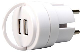 UNITEC Mini USB Adapter 2,1A ws, weiß