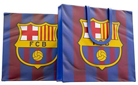 Barcelona Sac écologique FC Blason / Drapeau 32 x 38