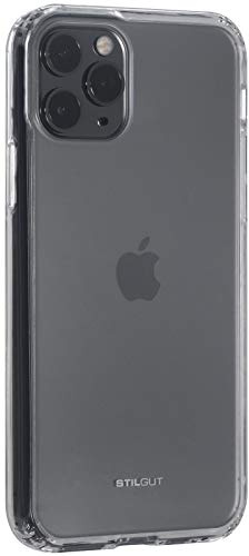 STILGUT Bumper kompatibel mit iPhone 11 Pro Max Clear Case - iPhone 11 Pro Max Hülle aus stoßfestem Kunststoff, transparent