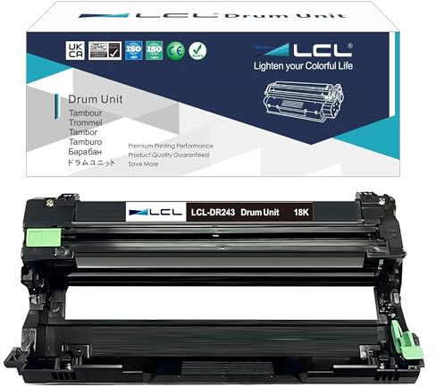 LCL Trommeleinheiten kompatibel für Brother MFC-L3710CW MFC-L3730CDN MFC-L3750CDW MFC-L3770CDW DR243 DR243CL DR 243CL DR-243CL BK C M Y Bild Trommel - Office Li (1 Drum)