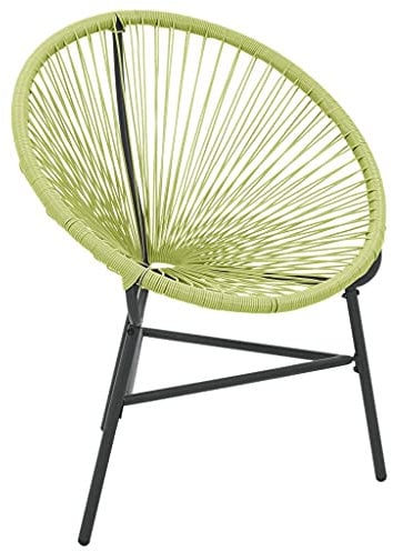 vidaXL Garten Acapulco Stuhl Gartensessel Rattansessel Mexikanischer Stuhl Sessel Gartenstuhl Rattanstuhl Relaxsessel Poly Rattan Grün