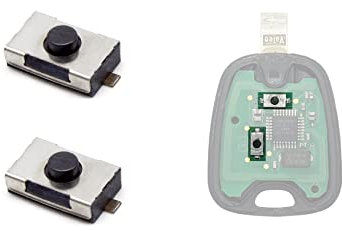 AMAKEY | Mikroschalter Mikrotaster SMD-Taster für Citroen, Peugeot und Toyota Autoschlüssel Fernbedienung | 2 Stück