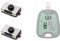 AMAKEY | Mikroschalter Mikrotaster SMD-Taster für Citroen, Peugeot und Toyota Autoschlüssel Fernbedienung | 2 Stück
