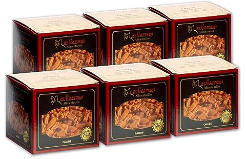 El Gaitero - Callos Serie Oro | Sabor Intenso Ligeramente Picante | Textura Suave | Conservación a Temperatura Ambiente | 6 Latas de 610gr