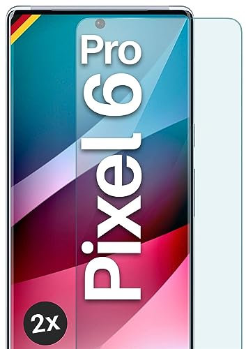 moex ShockProtect für Google Pixel 6 Pro Panzer Schutz Glas 9H Härte, Schutzfolie gehärtetes Schutzglas, 9H Displayschutz Folie Ultra-klar, kompatibel mit jeder Hülle, 2 Stück