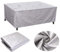 HSFFBHFBH Abdeckung Gartenmöbel 220x100x75cm Wasserdicht 420D Oxford Gewebe Rechteckig Abdeckplane Gartenmöbel Regenschutz Staubfest für Sofa Staubdicht Tisch Stühle Gartentische Silber