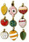Oblique Unique® 3D Sticker Weihnachts Aufkleber Deko für Weihnachten als Weihnachtsdeko zum Basteln DIY Dekoration Scrapbooking (3D Christbaumkugeln)