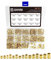 QWORK® 380PCS Brass Threaded Inserts Female Thread Knurled Nuts, M2 M2.5 M3 M4 M5 M6 Embedment Nuts Assortment Kit for Plastic Parts 3D Printing Parts by Heat or Ultrasonic