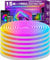 AILBTON Led Neon Rope Lights 15m Flexible Led Rope Lights,Control with App/Remote,Multiple Modes,RGB Neon Music Sync Gaming Strip for Bedroom Indoor