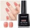 KANORINE Jelly Neutral Gel Nail Polish, Pink Nude Peach Translucent Color UV LED Light Cure Gel Polish for Nail Art DIY Manicure and Pedicure at Home 15ML