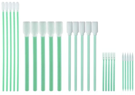 P-Beauty Palillos de limpieza de espuma, toallitas limpiadoras, perfectas para zonas sensibles, para cuidado y limpieza, electrónica y médica, espiral, 200 unidades