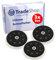 Trade-Shop - Plato abrasivo (15 agujeros, M8, diámetro de 150 mm, compatible con lijadora orbital Makita BO6050 BO6050J, sustituye a 197315-5 197314-7)