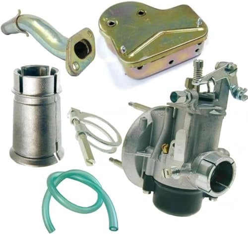 GENERICO KIT CARBURATORE 19-19 COMPLETO DELLORTO PIAGGIO VESPA 50 SPECIAL/L N R NUOVO COLLETTORE BOCCHETTONE TUBO FILTRO ARIA SPECIFICO