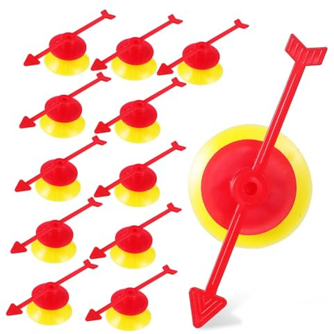 25 STK Drehzeiger aus Kunststoff Saugnapf- Plastikpfeil -Pfeilspielzeug Spielzeug für Kinder kinderspielzeug mit Saugnapf Drehscheibe Spiel Requisiten Zubehör rotieren Schachbrett
